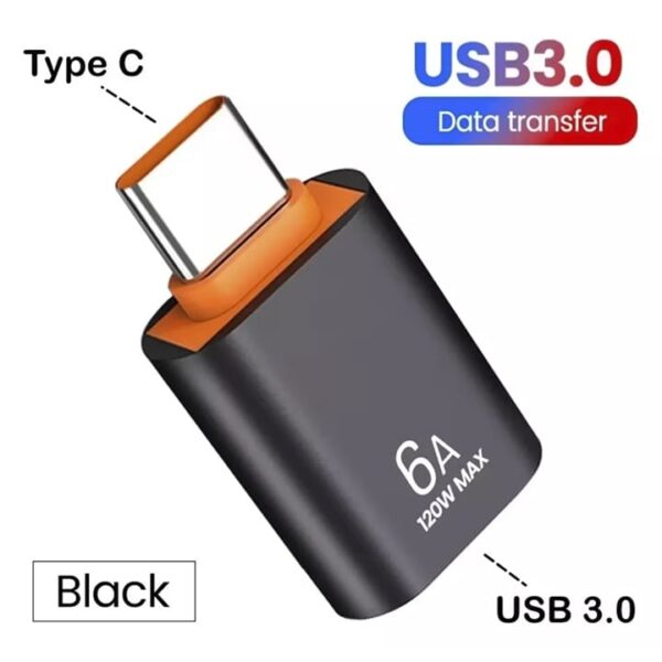 Adaptador OTG Tipo C Macho a USB Hembra - Imagen 2