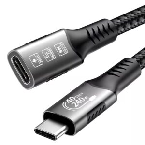 Cable De Extensión USB Tipo C Macho A Hembra Thunderbolt 4