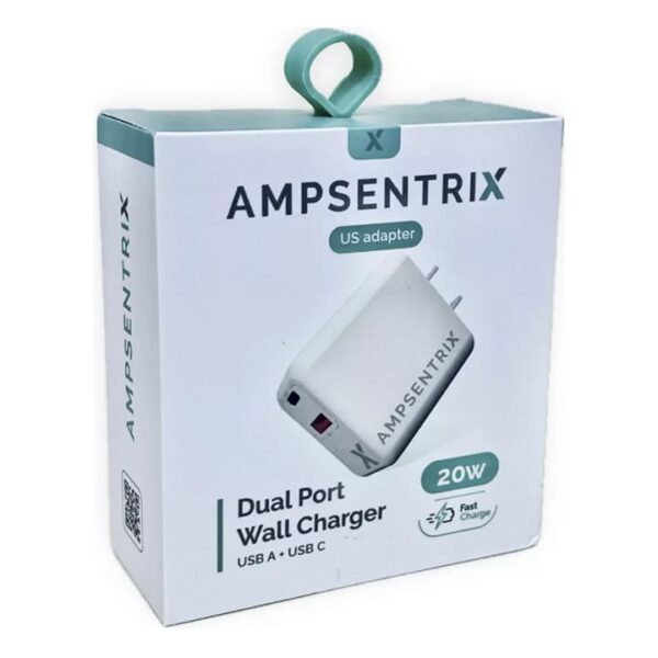 Cargador Dual Tipo C y A Carga Rápida 20W Ampsentrik